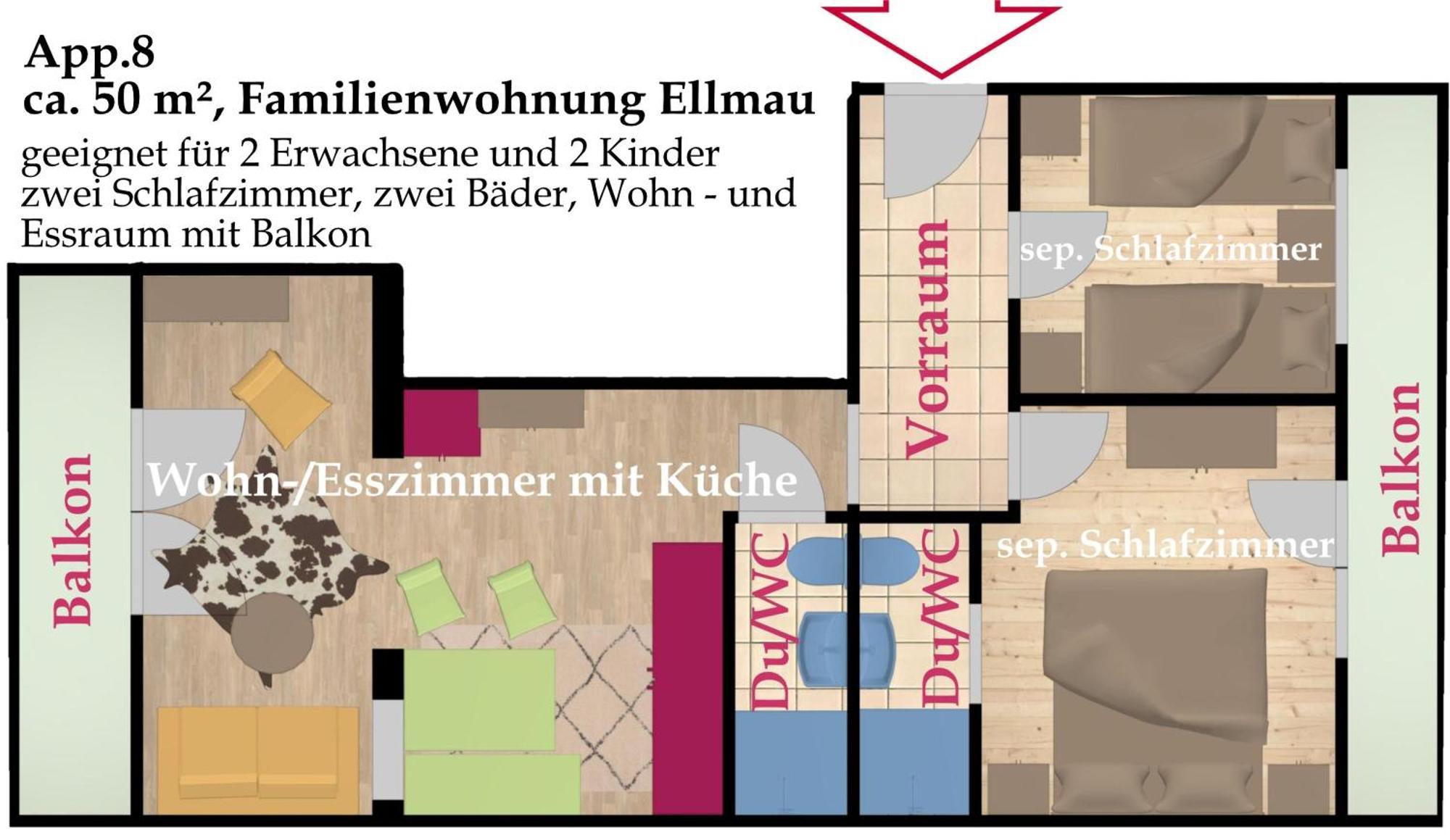 Kaiserapart Ellmau Zentrum Buitenkant foto